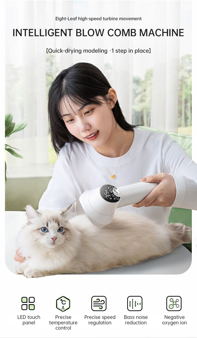 Smart Pet Hair Dryer, Grooming Hairdressing For Dogs, Cats and Bunnies