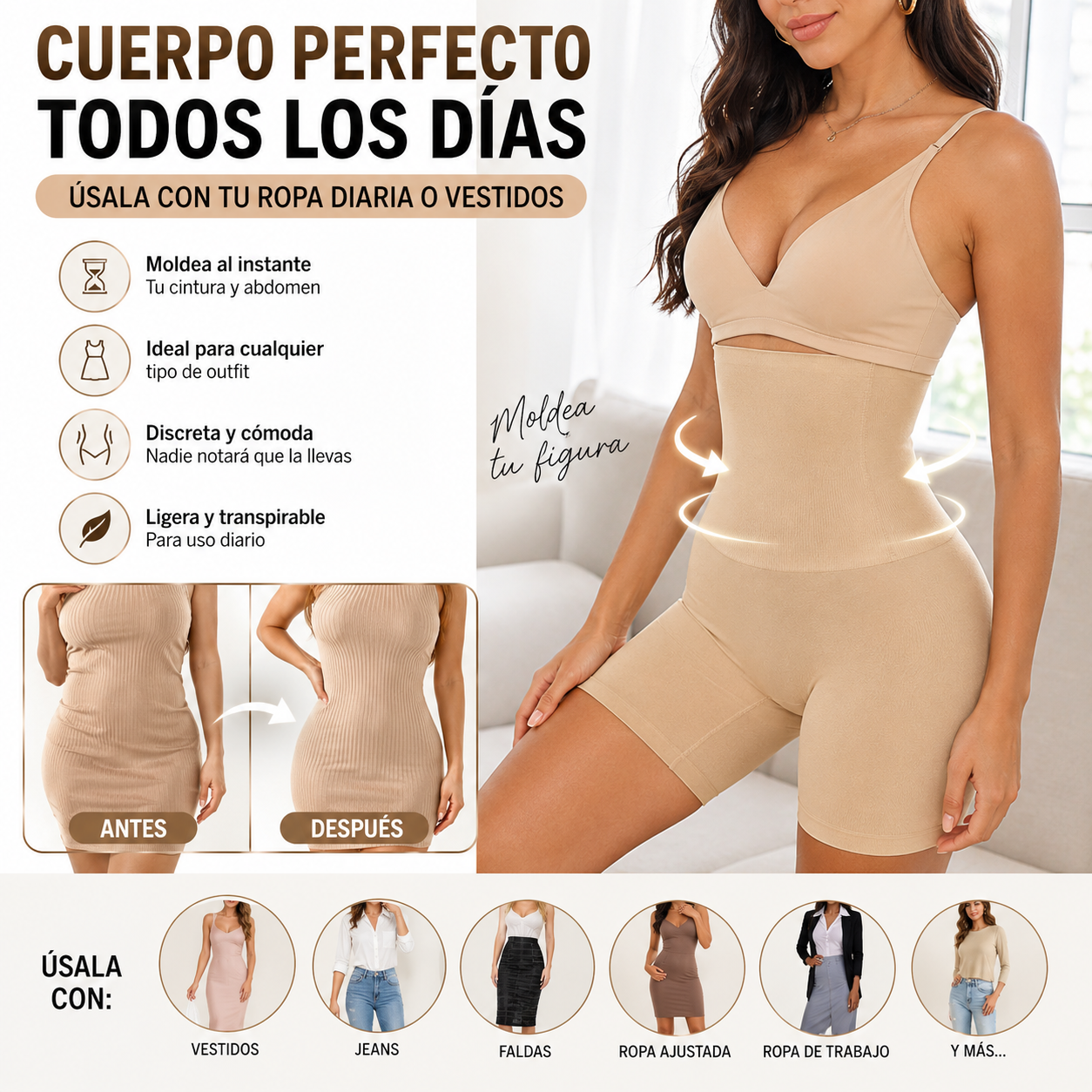 CurvaFit - Short Moldeador