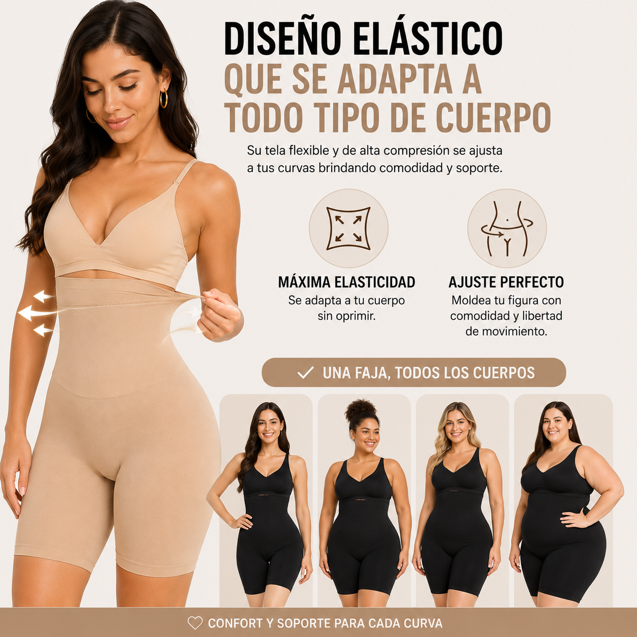 CurvaFit - Short Moldeador