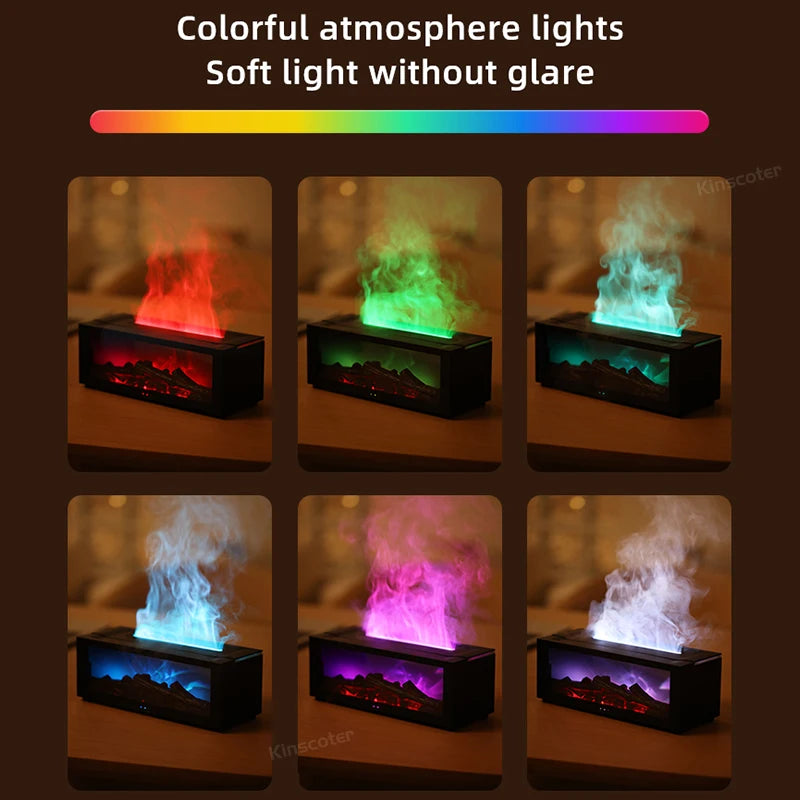 "Romantic Healing Love Flame Fireplace"
