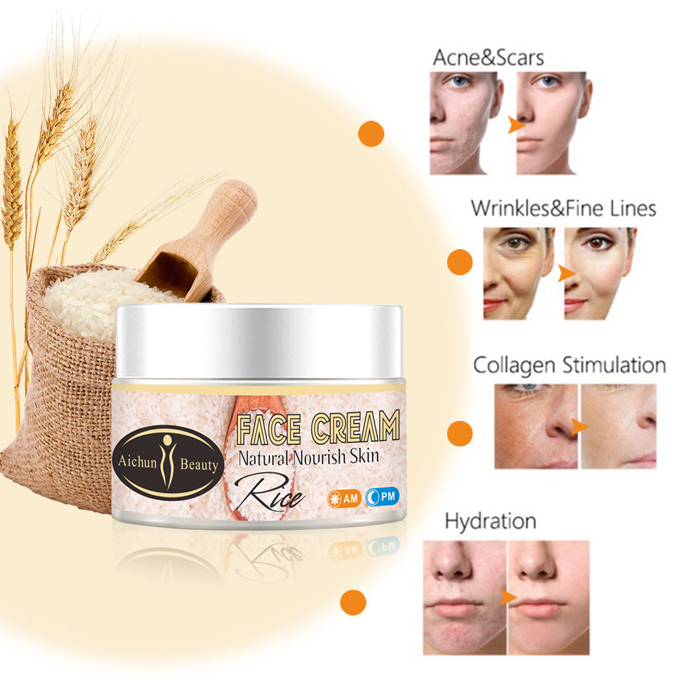 Rice Cream Brightening Skin Moisturizing 50g Cream