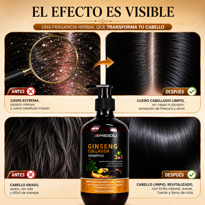 GINSENG PRO - Shampoo 3 EN 1